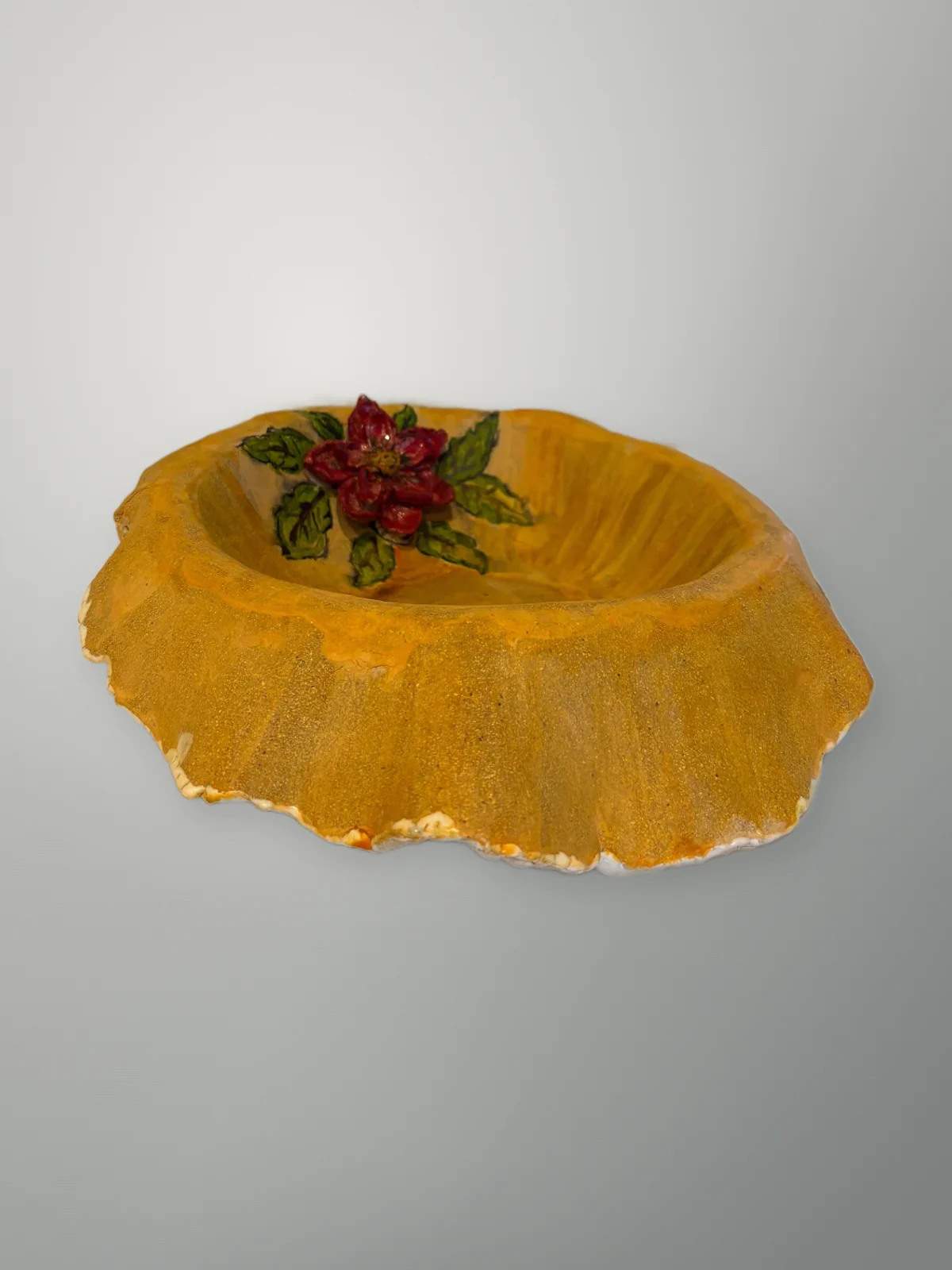 Skål med blomstermotiv